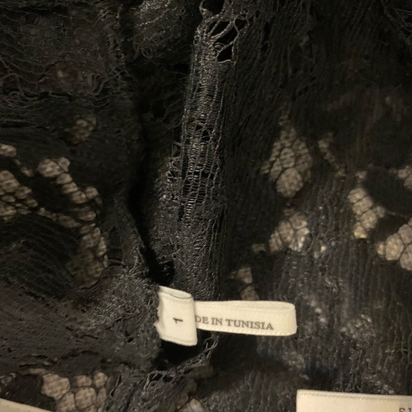 Sandro Lace Collared Long Sleeve Dress - Picture 6 of 7